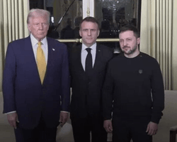 Встреча Макрона, Трампа и Зеленского: в Париже начались трехсторонние переговоры