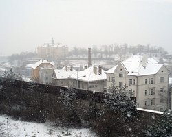 Чехию покрыло снегом