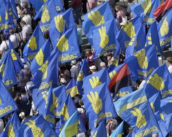 Милиция задержала члена Свободы, протестовавшего против застройки сквера в Киеве