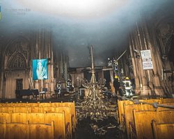 Горевший костел Святого Николая хотят частично восстановить к Новому году
