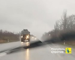 Маркируют пометками "акула": оккупанты перебрасывают технику под Вербовое и Токмак