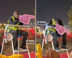 Кениец стал звездой ЧМ-2022 в Катаре, указывая путь к метро (видео)