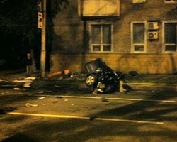 В Донецке иномарку разорвало пополам: погиб сын бизнесмена
