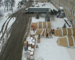 На Ивано-Франковщине разворачивают мобильный госпиталь для больных COVID-19 (видео)