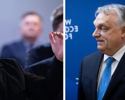 "Заслуговує на запотиличник": Зеленський підколов Орбана в Давосі, той відреагував (відео)