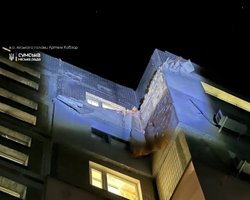 РФ вдарила дроном по багатоповерхівці в Сумах: наслідки атаки (фото)