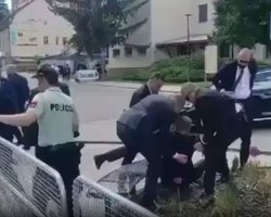 СМИ показали момент покушения на премьер-министра Словакии Роберта Фицо (видео)