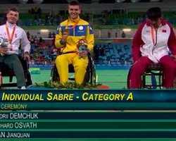 Фехтовальщик Демчук стал еще одним украинским чемпионом Паралимпиады