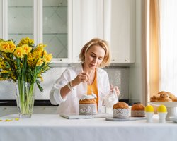 Для веганов. Рецепт кулича без молока и яиц