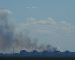 Пожежа і дим біля Запорізької АЕС: чи загрожує станції блекаут (фото, відео)