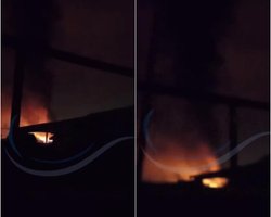 У Криму пролунали вибухи: дрони, ймовірно, атакували нафтобазу і склад БК росіян, — соцмережі (фото, відео)