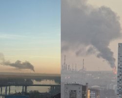 Здійнялася сильна пожежа: дрони уразили НПЗ у російській Уфі, що за 1400 км від кордону з Україною (фото, відео)