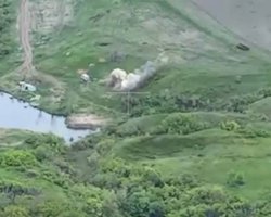 Сырский показал, как ВСУ при помощи САУ "Краб" разбили миномет РФ под Бахмутом (видео)