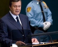 Янукович в Генасамблее выступал перед полупустым залом (фото)