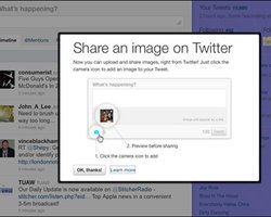 Twitter позволил пользователям загружать изображения в ленту