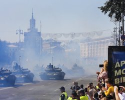 Под рев моторов. Как в Киеве отметили 27 лет независимости Украины