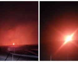 Начались отключения света: Алчевск на оккупированной Луганщине атаковали дроны, пылает подстанция (видео)