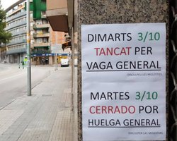 В Каталонии началась всеобщая забастовка