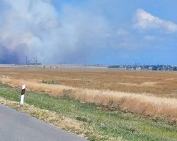 В Крыму произошел пожар на полигоне, откуда ВС РФ запускают по Украине "шахеды" (фото)