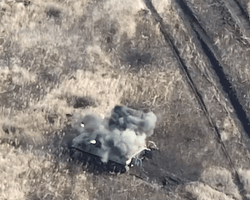 Мінометники ЗСУ на Донеччині знищили колону бронетехніки РФ: деталі від ОСУВ "Хортиця" (відео)