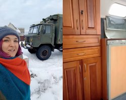 З холодильником та диваном: на Волині зі старого ГАЗ-66 зробили зручний будинок на колесах (фото)