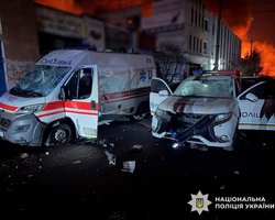 ЗС РФ прицільно атакували медиків і поліцейських в Оболонському районі Києва (відео)