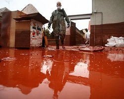 Венгрия: длина пятна красного шлама превысила 15 километров