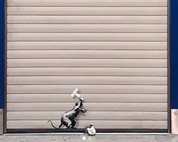 Brexit: Бэнкси нарисовал картину с крысой, бьющей по замку