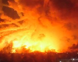 В Харьковской области пожар и взрывы на складе боеприпасов