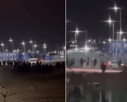 Авто охорони влетіло в натовп: в порту Усть-Луга в РФ стався бунт робітників (відео)