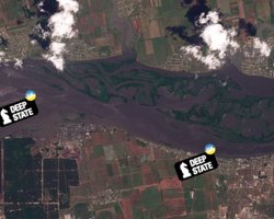 Підрив Каховської ГЕС: у мережі з'явився супутниковий знімок наслідків руйнувань (фото)