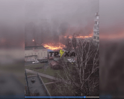 В Броварах на детский сад упал вертолет: подробности и кадры с места ЧП (фото, видео)