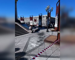 Обломки дрона упали на Майдане возле монумента Независимости: какие последствия атаки на Киев (видео)