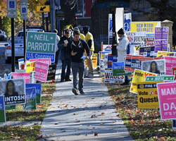 "Красная волна": опубликованы результаты экзитполов на выборах в Конгресс США (фото)