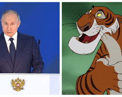 Рассуждая о "нападках Запада на РФ", Путин вспомнил о Шерхане и Киплинге (видео)