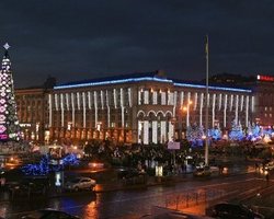 В новогоднюю ночь в центре Киева перекроют движение