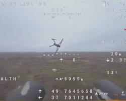 Дрон ВСУ с дробовиками сбил три российских БПЛА и устроил охоту на оккупанта (видео)