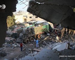 Появилось видео бомбардировки гумконвоя ООН в Сирии