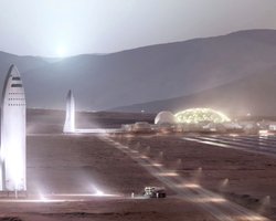 Илон Маск показал свой план города на Марсе