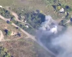 Бойцы 40 бригады ВСУ уничтожили пушку Д-30 (видео)