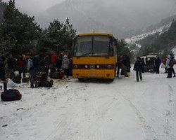 В Госавтоинспекции просят воздержаться от поездок через горные перевалы