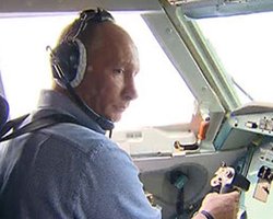 Путин полетал на самолете-амфибии, тушившем пожары 