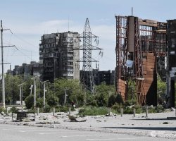 Готують "подушку" для залізниці: окупанти розширюють автодорогу між Новоазовськом та Маріуполем