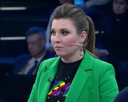 Скабеева в эфире росТВ заявила, что Байдену "включили" воздушную тревогу в Киеве (видео)