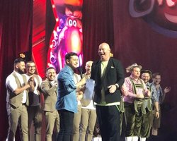 Зеленский побывал на съемках "Лиги смеха"