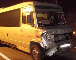 В Крыму автобус с пассажирами попал в ДТП