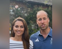 Больная Кейт Миддлтон и небритый принц Уильям снялись в новом ролике (видео)