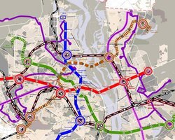 Власти Киева утвердили предполагаемые названия станций четвертой ветки метро