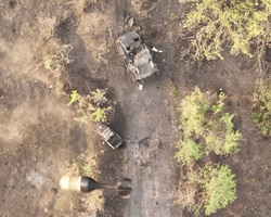 "Азовці" впритул знищили ворожу техніку на Торецькому напрямку (відео)