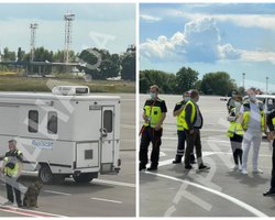 "Як із Протасевичем": у Борисполі обшукують пасажирів літака з Тбілісі (відео)